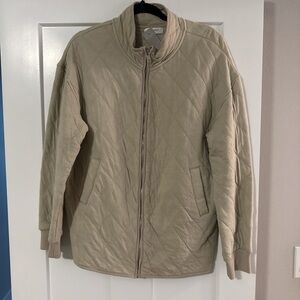 Men's Quilted Tan Jacket